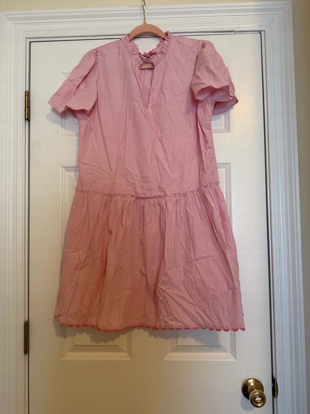 Simply Southern Pink Ruffle Mini Dress Size S